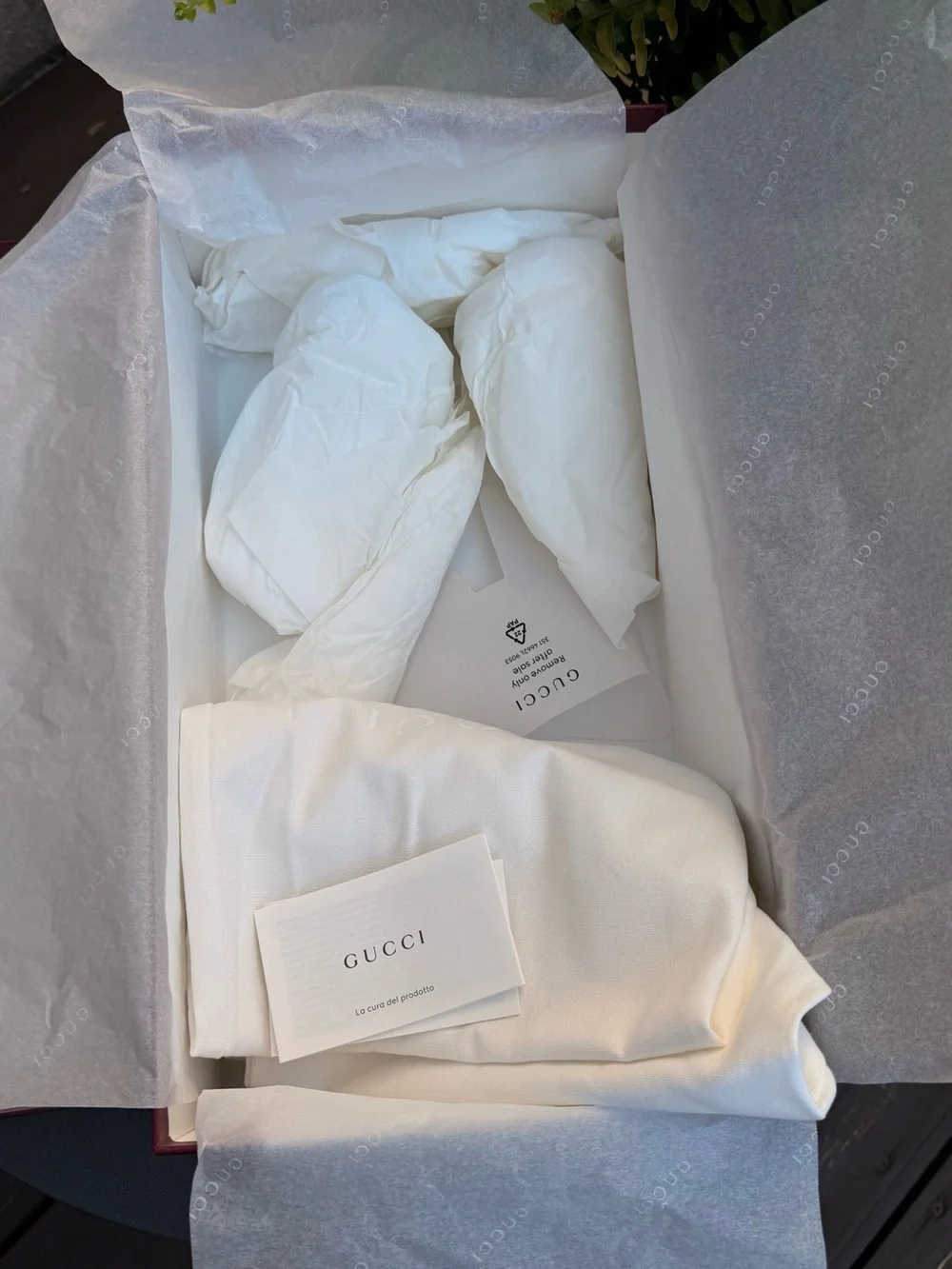 Authentic Gucci Burgundy Empty Shoe Storage Box 15”x8.5”x5.5”
